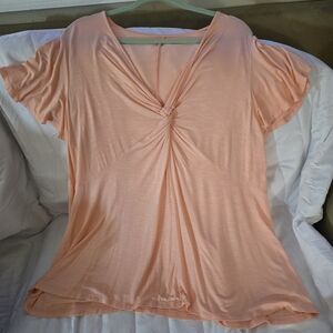 Lane Bryant Coral Knit Top